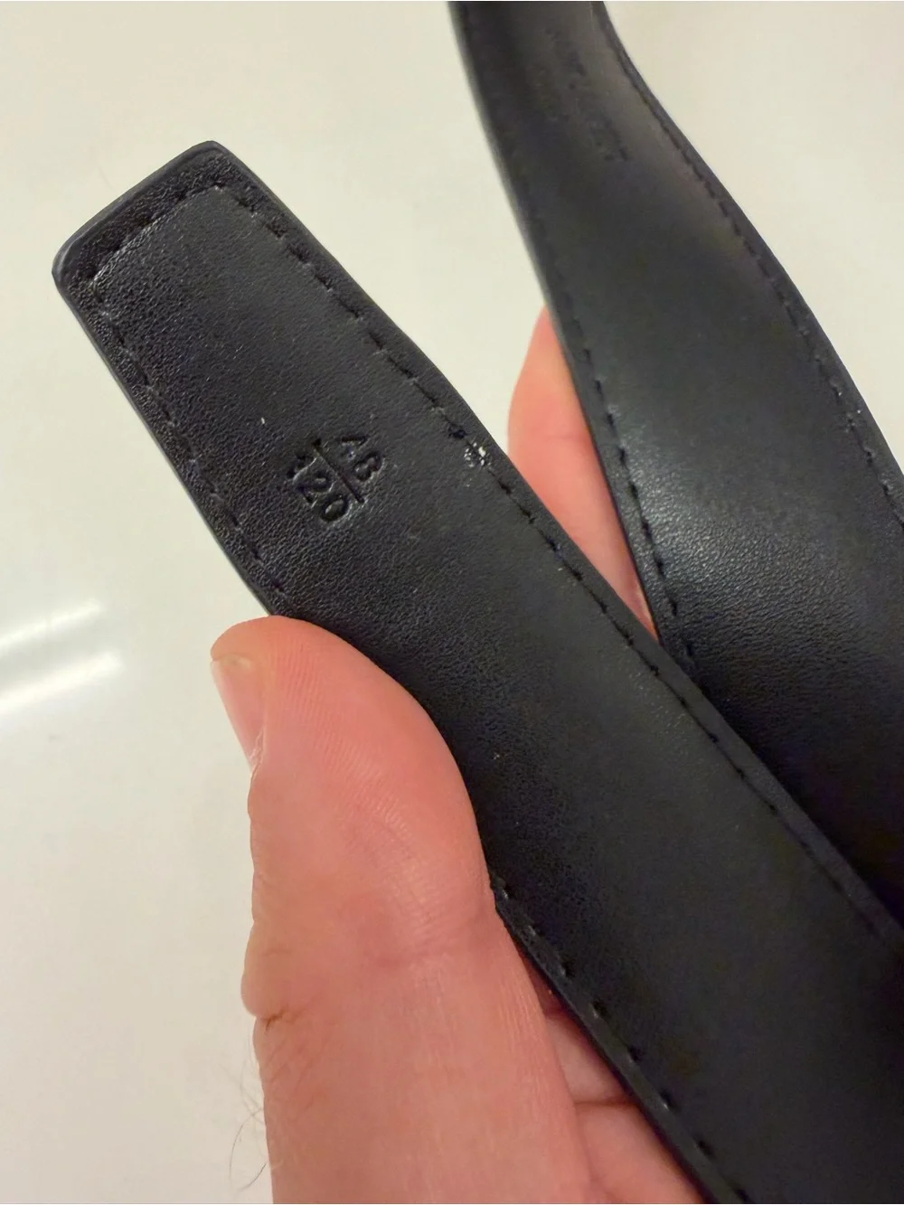 Saint Laurent Paris YSL Black Leather Belt with Gold Buckle